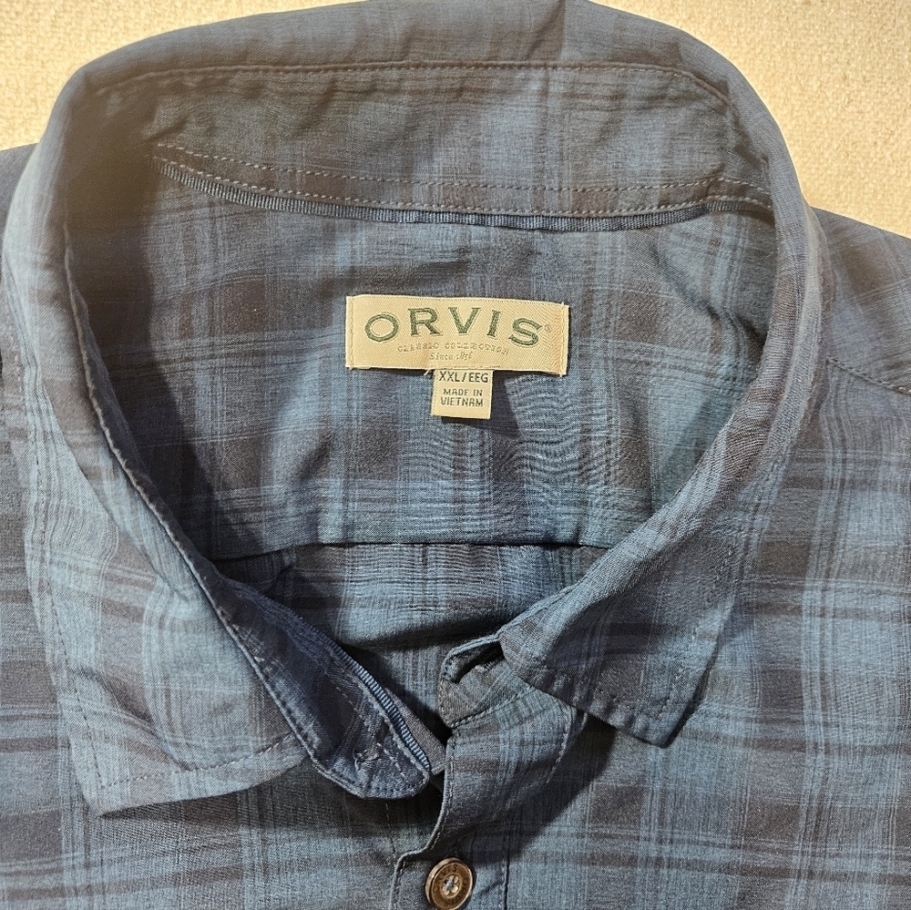 Orvis XXL Lightweight Plaid Button Shirt - Picture 4 of 8